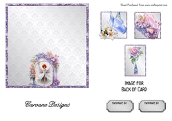 Matching insert sheet for the design sheet - Enchanted Garden 1