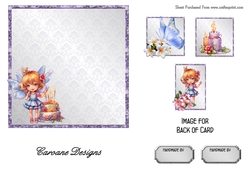 Matching insert sheet for the design sheet - Enchanted Garden 2