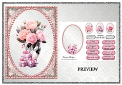 Flowers and Butterflies 2 - 2 Page mini kit.