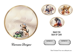 Matching insert sheet for the design sheet - Mans Best Friend 2