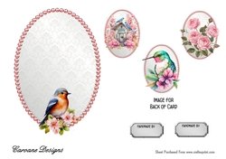 Matching insert sheet for the design sheet - Pretty Birdhouse 1