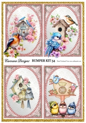 cup1326630_21555 - Pretty Birdhouses Bumper Kit 54 - 9 page bumper kit