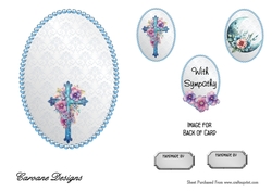 Matching insert sheet for the design sheet - Sympathy Crosses 1
