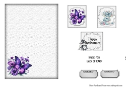Matching insert sheet for the design sheet - Happy Retirement 1