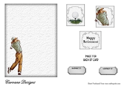 Matching insert sheet for the design sheet - Happy Retirement 4