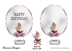 Matching insert sheet for the design sheet - Happy Birthday 3