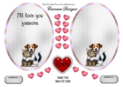 Matching insert sheet for the design sheet - Funny Valentines 2