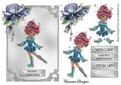 Christmas Skater - A4 design sheet
