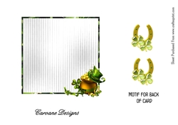 Matching insert for Pot of Gold design sheet.