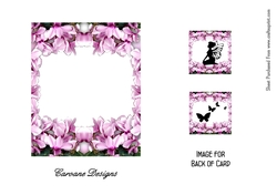 Matching insert for Fairy Silhouette design sheet.