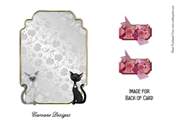 Matching insert for the design sheet Nosy Pussycats.