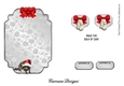 Matching insert for the design sheet - A Christmas Raccoon