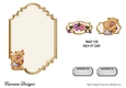Matching insert for the design sheet - Romantic Teddies