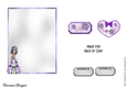 Matching blank insert for the design sheet - Pretty Princess