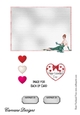 Matching blank insert for the design sheet - Cheeky Valentine