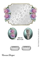 Matching blank insert for the design sheet - White Tiger and Roses