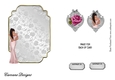 Matching blank insert for the design sheet - Deco Beauty Pink Roses