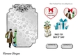 Matching blank insert for the design sheet - Christmas in Paris