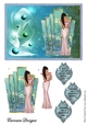 Deco Beauty Lily of the Valley - A5 card front with decoupage