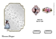 Matching blank insert for the design sheet - Flowers and Bows