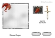 Matching insert for the design sheet - Guardian of the Sword