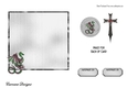Matching insert for the design sheet - Mystical Dragon 2