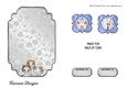 Matching blank insert for the design sheet - Birthday Unicorns 1
