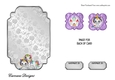 Matching blank insert for the design sheet - Birthday Unicorns 2