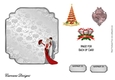 Matching insert sheet for the design sheet - Stairway to Christmas 3