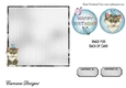 Matching blank insert sheet for the design sheet - Kitty and Friend