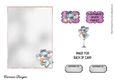 Matching blank insert for the design sheet - Nellie in a Wine Glass