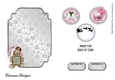 Matching blank insert for the design sheet - Pink and Silver Christmas 1
