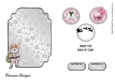 Matching blank insert for the design sheet - Pink and Silver Christmas 2