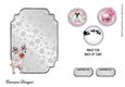 Matching blank insert for the design sheet - Pink and Silver Christmas 3