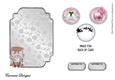 Matching blank insert for the design sheet - Pink and Silver Christmas 4