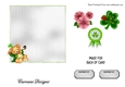 Matching insert for the design sheet - Shamrock Teddy