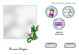 Matching blank insert for the design sheet - Birthday Cake
