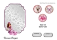 Matching blank insert for the design sheet - Lovely Ladies 3