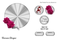 Matching blank insert for the design sheet - Red Roses Birthday