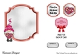 Matching insert sheet for the design sheet - Gnome Valentine 2