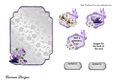 Matching blank insert for the design sheet - Bouquet in a Teacup 1,