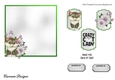Matching blank insert for the design sheet - Crazy Cat Lady 4