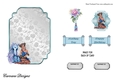 Matching blank insert for the design sheet - Fairies and Unicorns 1