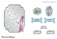 Matching blank insert for the design sheet - Fairies and Unicorns 4
