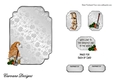 Matching blank insert for the design sheet - Fathers Day Gardening Gnome