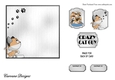 Matching insert for the design sheet - Crazy Cat Guy 1