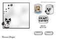 Matching insert for the design sheet - Crazy Cat Guy 2