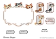Matching blank insert for the design sheet - Three Cheeky Cats Mens Version