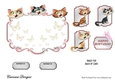 Matching blank insert for the design sheet - Three Cheeky Cats Ladies Version