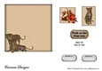 Matching blank insert for the design sheet - Walk on the Wild Side 1